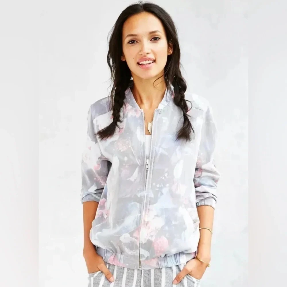 OBEY Maven Floral Bomber Lightweight Jacket - size  S - Picture 3 of 10